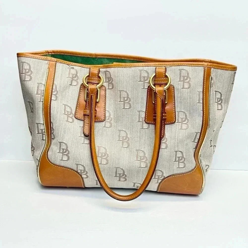 Dooney & Bourke Cream and Tan Shoulder Bag - Picture 11 of 11